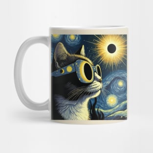 Total Eclipse 2024 Cat Mug